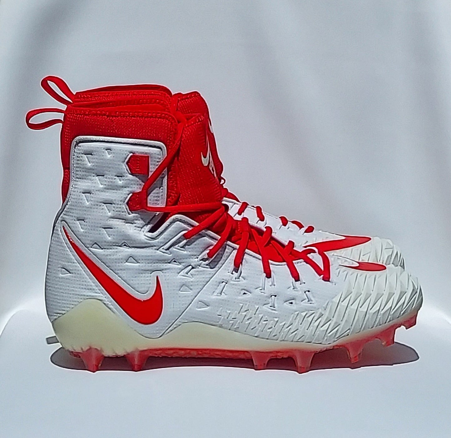 CLEARANCE: Nike Force Savage Elite TD Promo White/Red Football Cleats