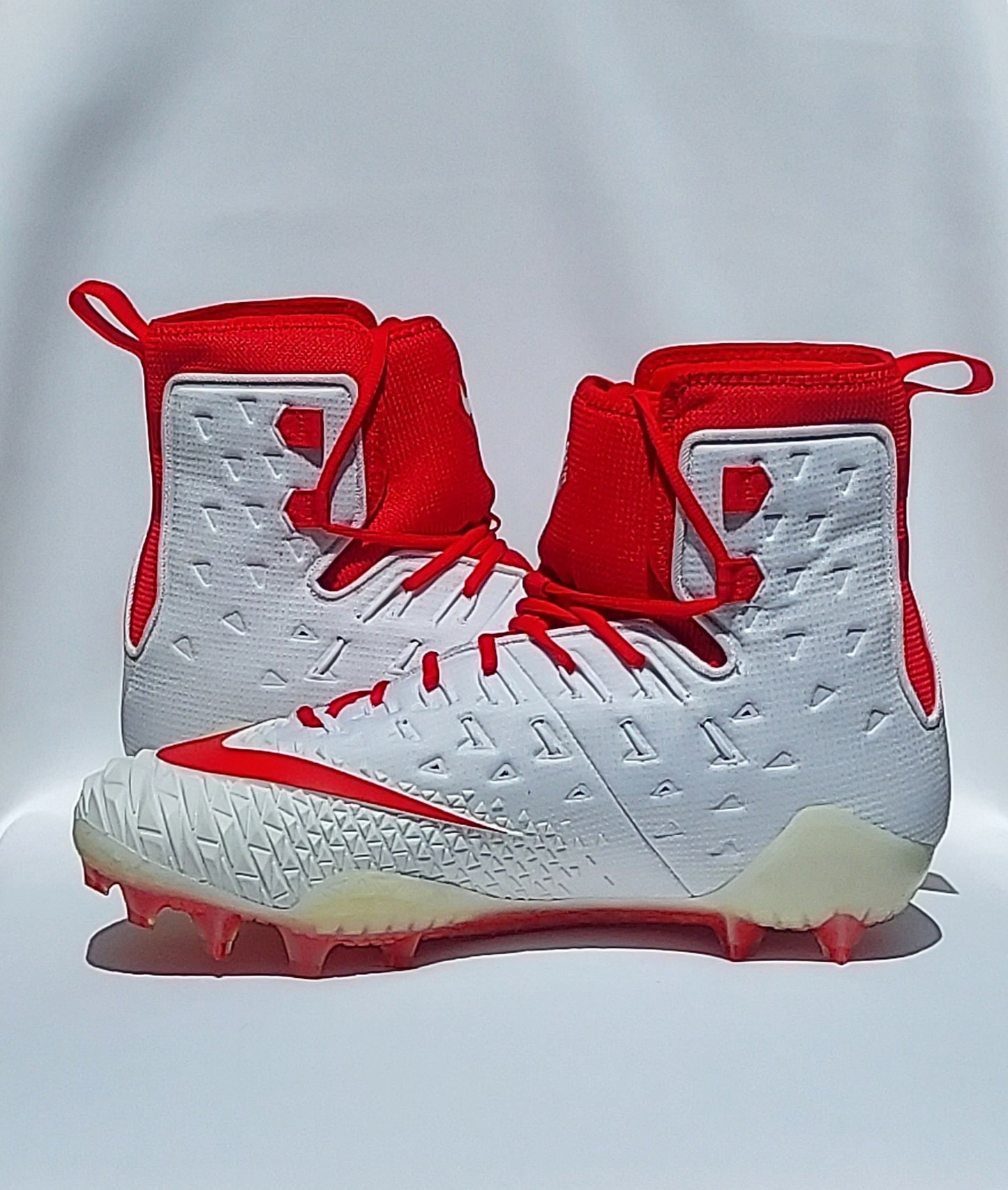 CLEARANCE: Nike Force Savage Elite TD Promo White/Red Football Cleats