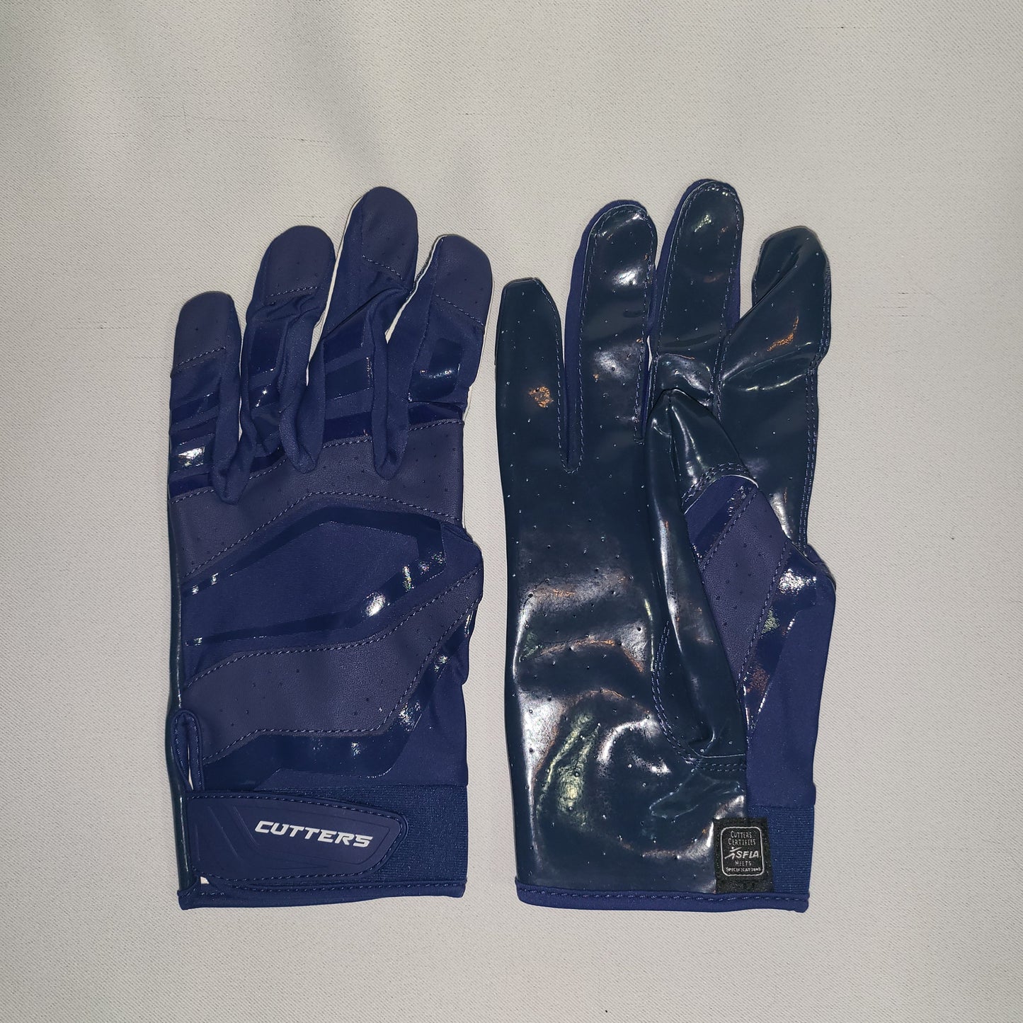 Cutters REV PRO 3 Blue Football Gloves - Receiver