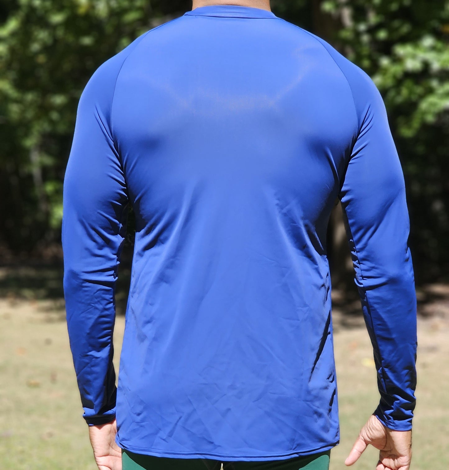 WSISPORT Long Sleeve Compression Shirt - Blue