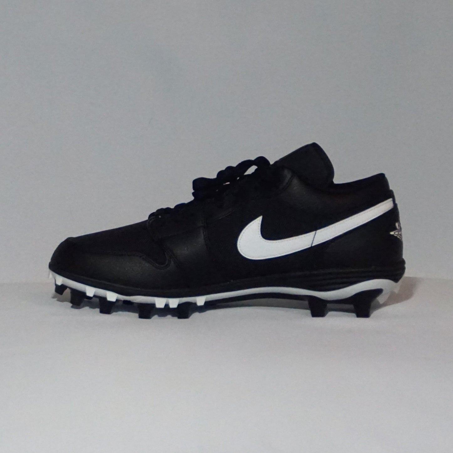 AIR JORDAN 1 TD LOW Black/White Football Cleat - NEW in Box