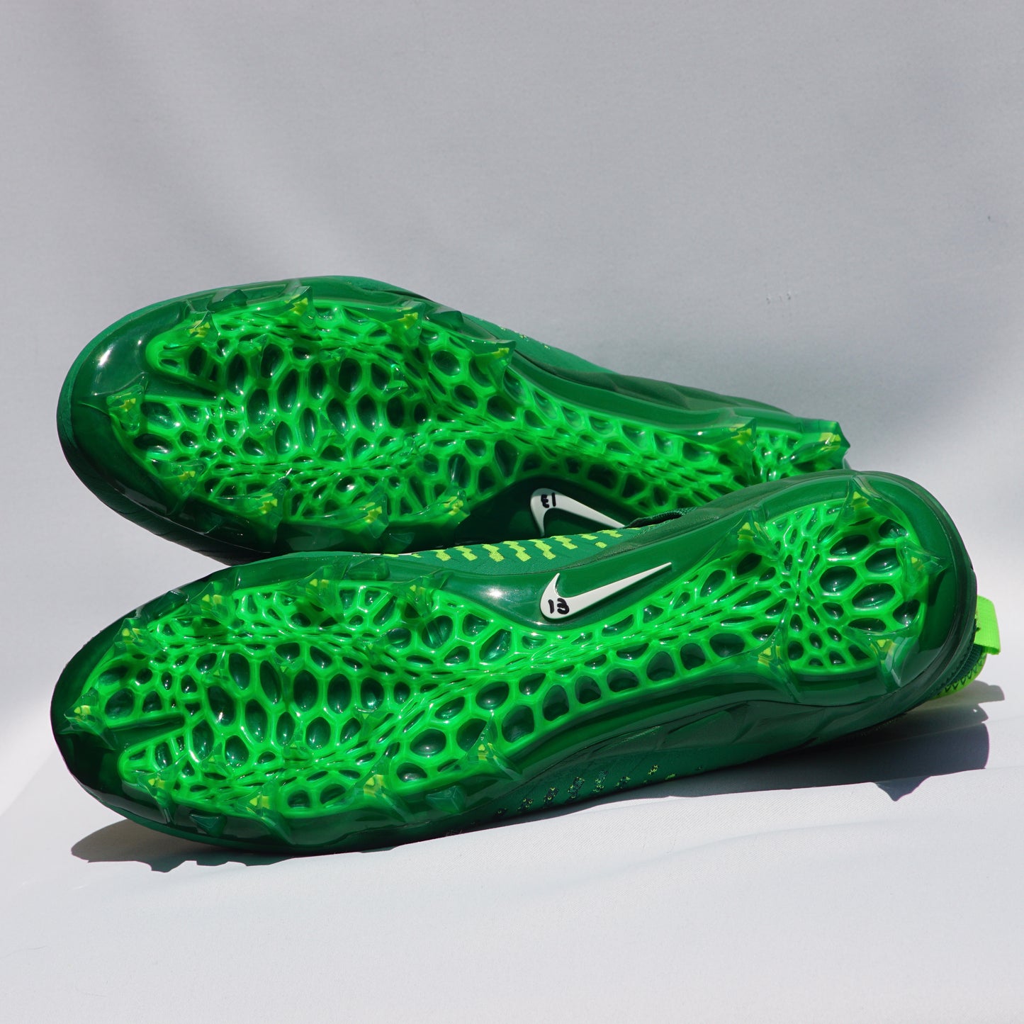 Nike Alpha Menace Pro 2 Mid TD Green/White Football Cleats