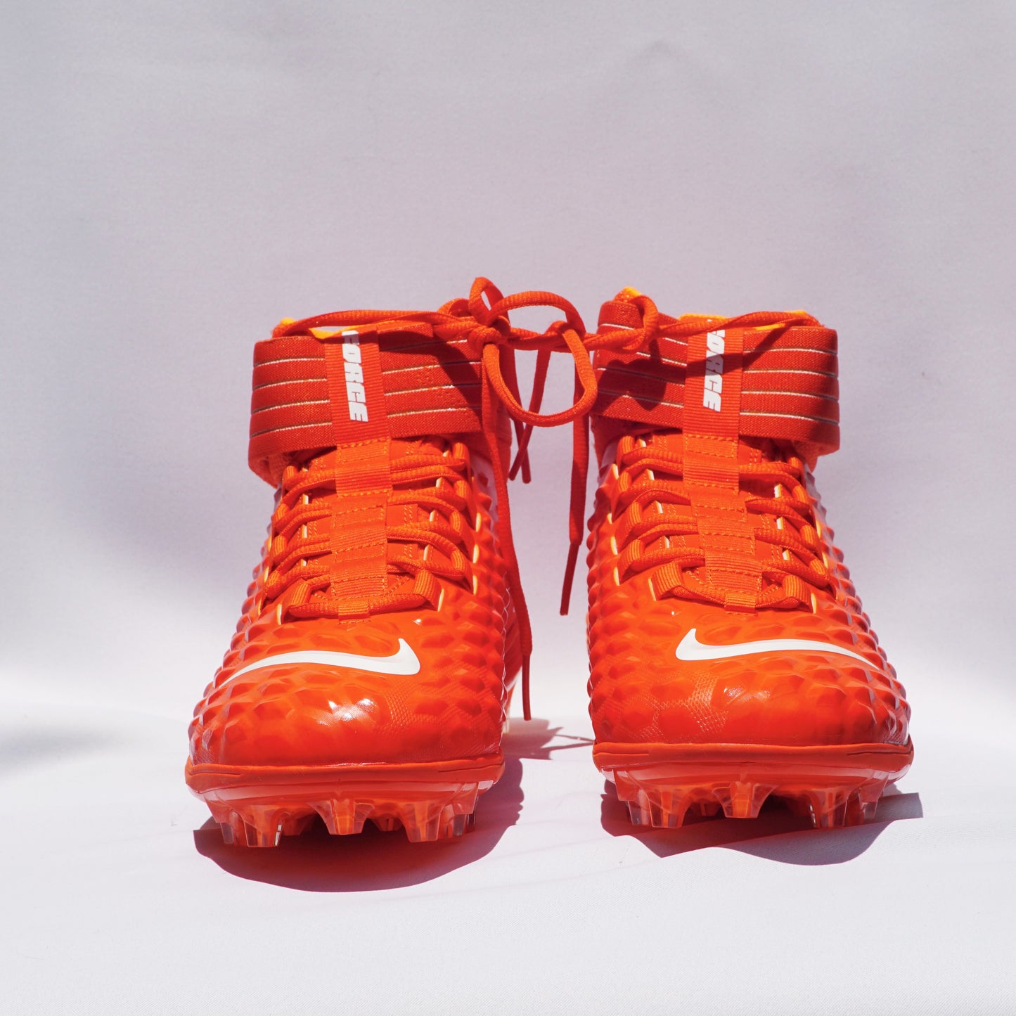 Nike Force Savage Pro 2 Mid Orange/White Football Cleats