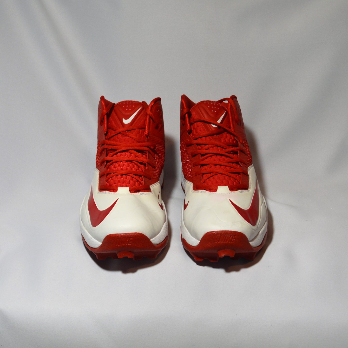 Nike Force Savage Pro Shark Promo White/Red Football Cleats - CLEARANCE