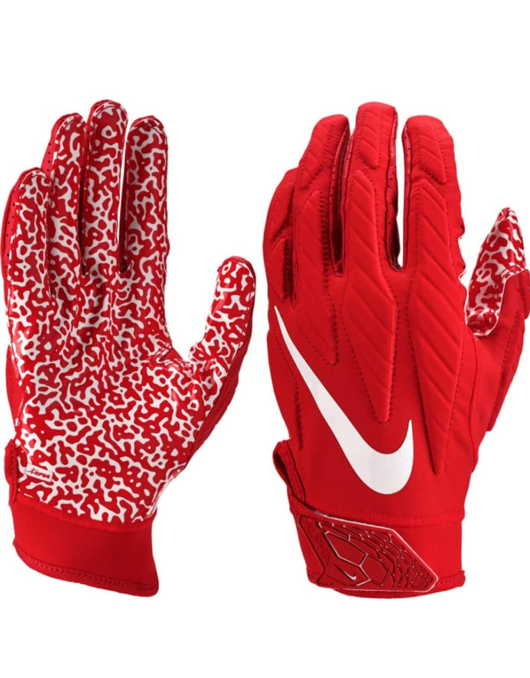 NIKE SUPERBAD 5.0 Football Gloves - Red/White Palm Design
