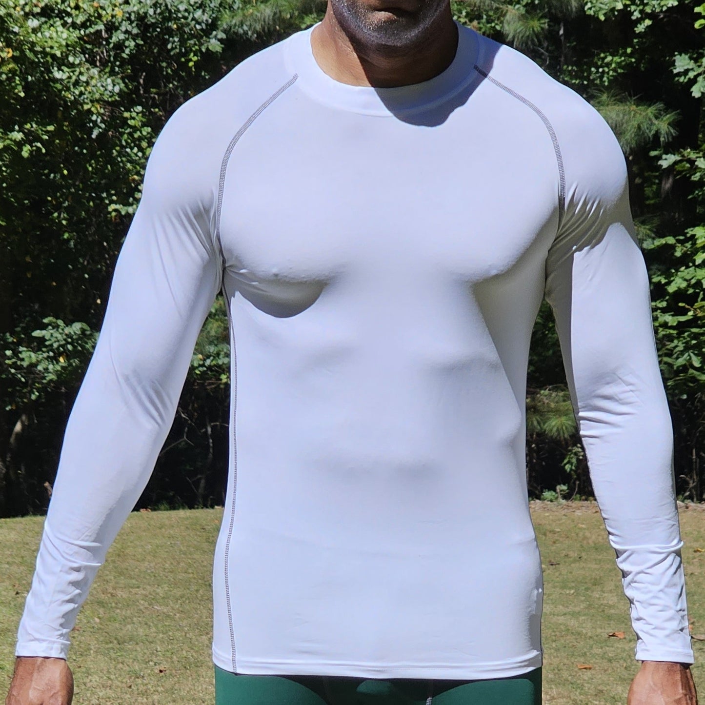 EG-PRO Long Sleeve Compression Shirt - White