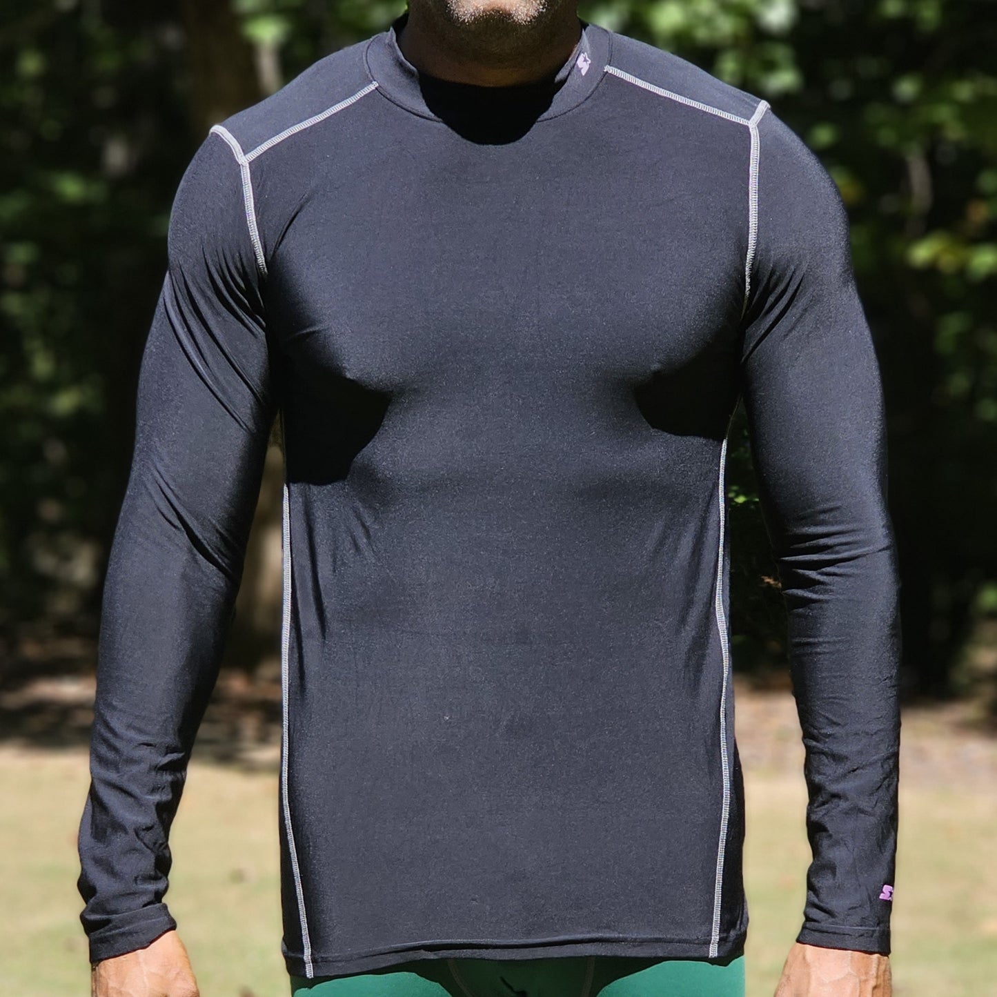 Starter Long Sleeve Compression Shirt - Black