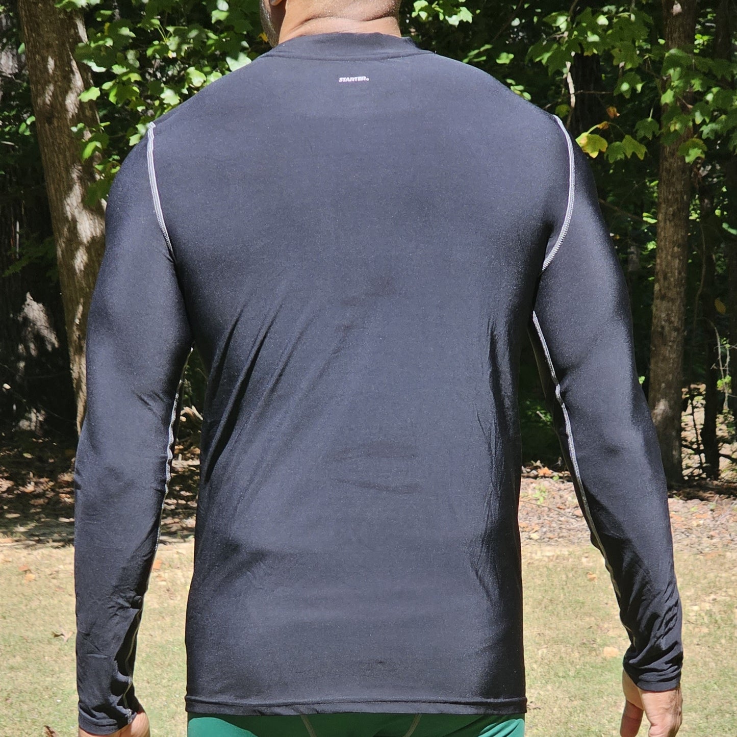 Starter Long Sleeve Compression Shirt - Black