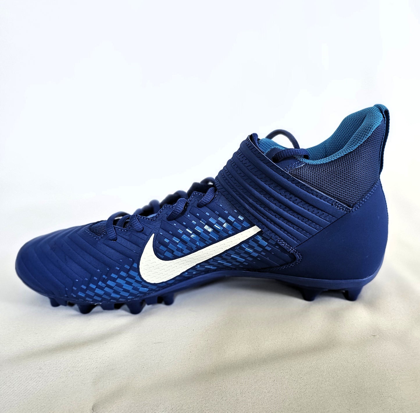 Nike Alpha Menace Mid Royal Blue/White Football Cleats