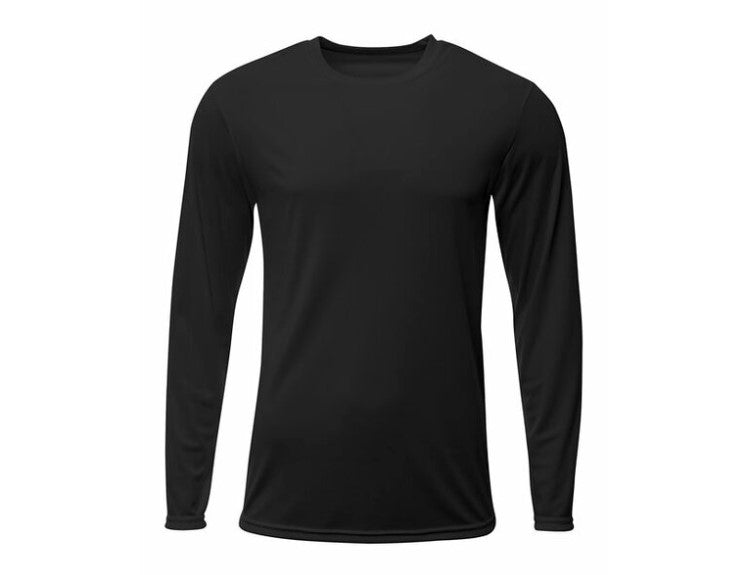 A4 Long Sleeve Compression Shirt - Black