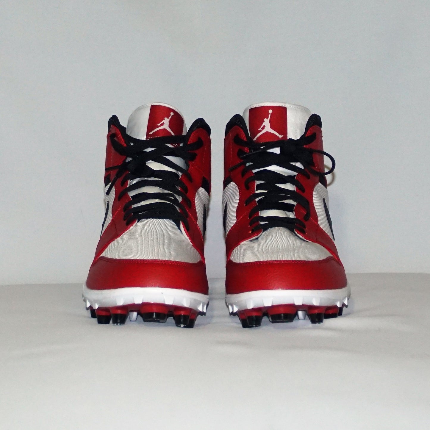 AIR JORDAN 1 TD MID "Chicago" White/Varsity Red/Black Football Cleat - NEW in Box