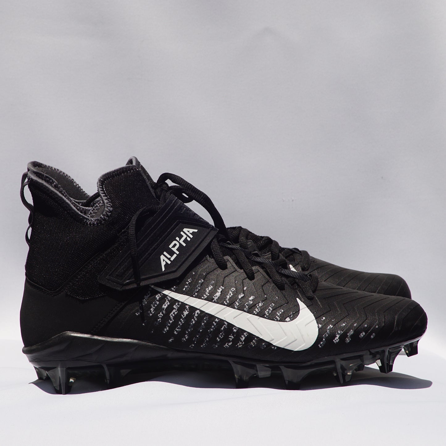 Nike Alpha Menace Pro 2 Mid TD Black/White Football Cleats