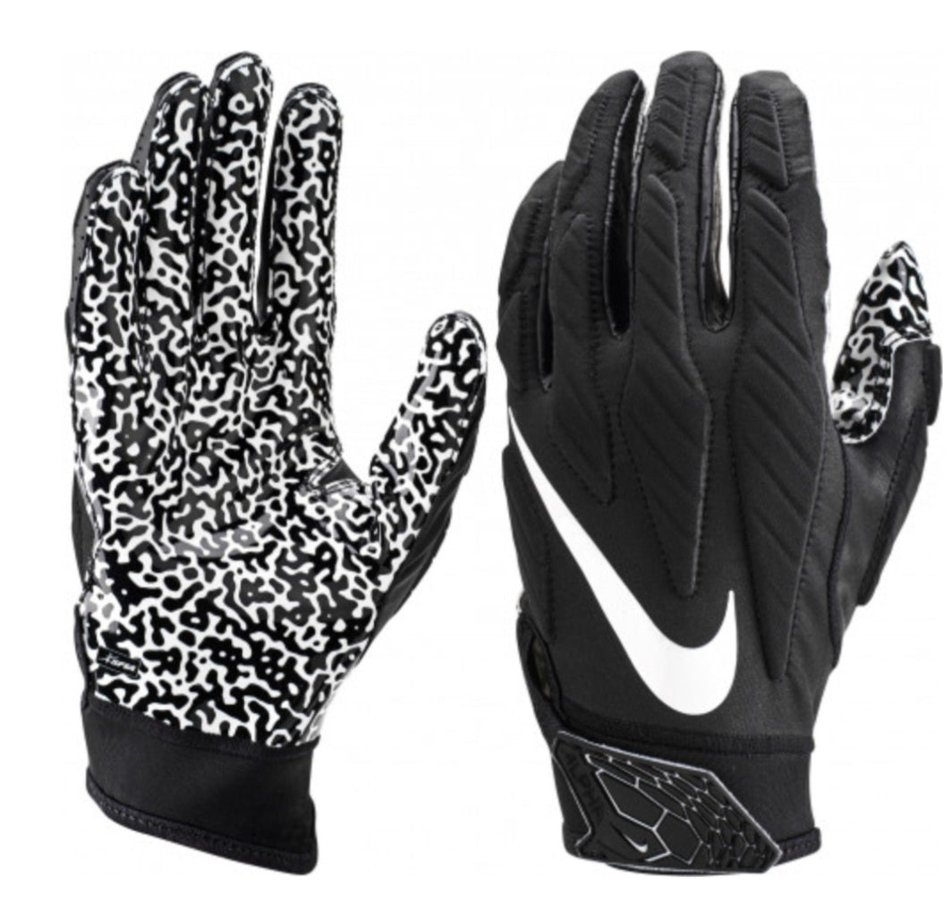 NIKE SUPERBAD 5.0 Football Gloves - Black/White Palm Design