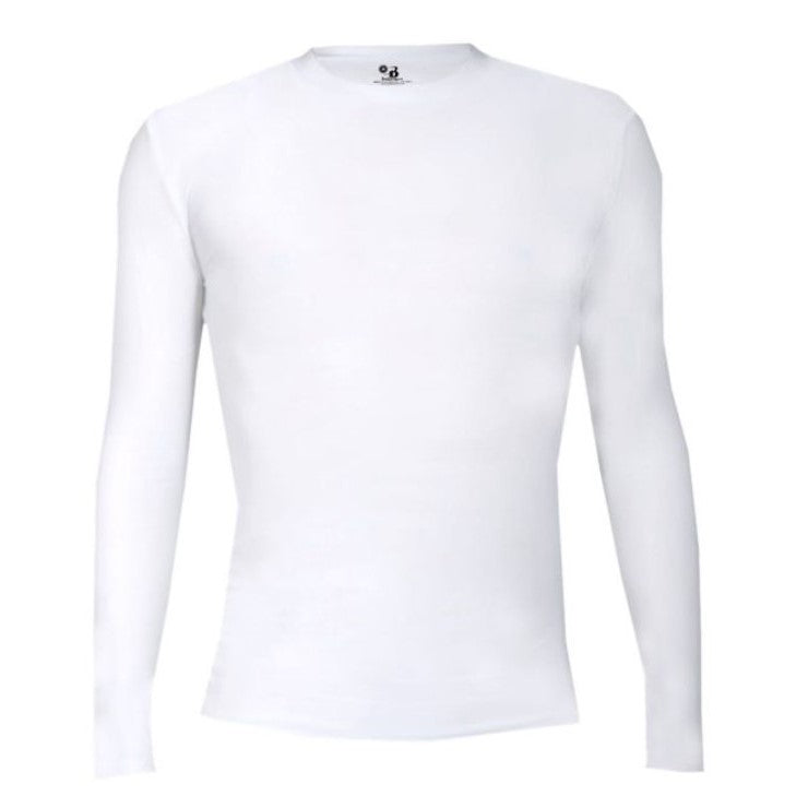 Badger Long Sleeve Compression Shirt - White